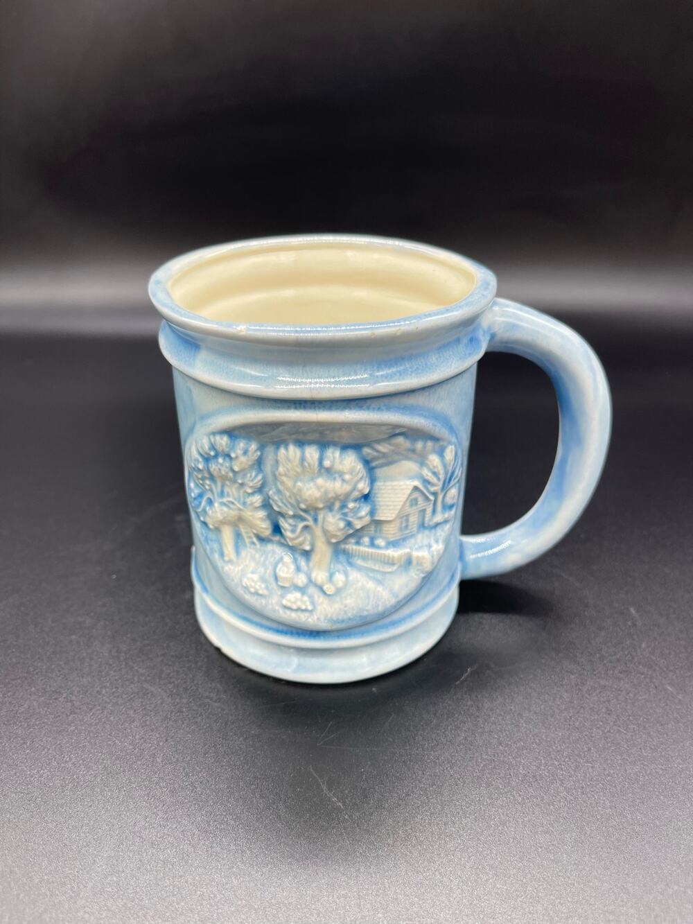 Vintage Hershey Mold Mug 1980 Blue